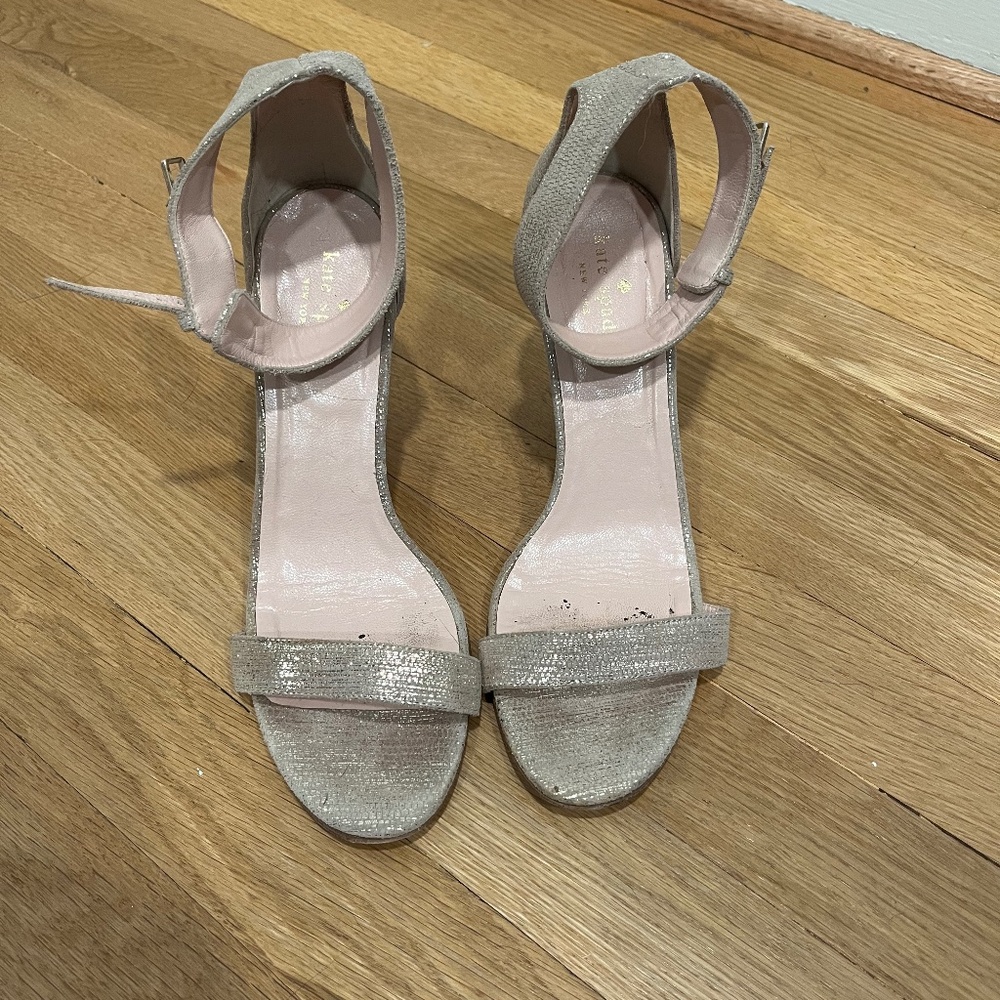 Kate Spade Gold Wedges